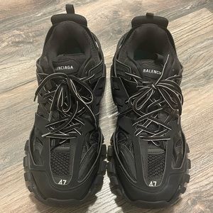 Balenciaga Triple Black Track Sneaker Size 14